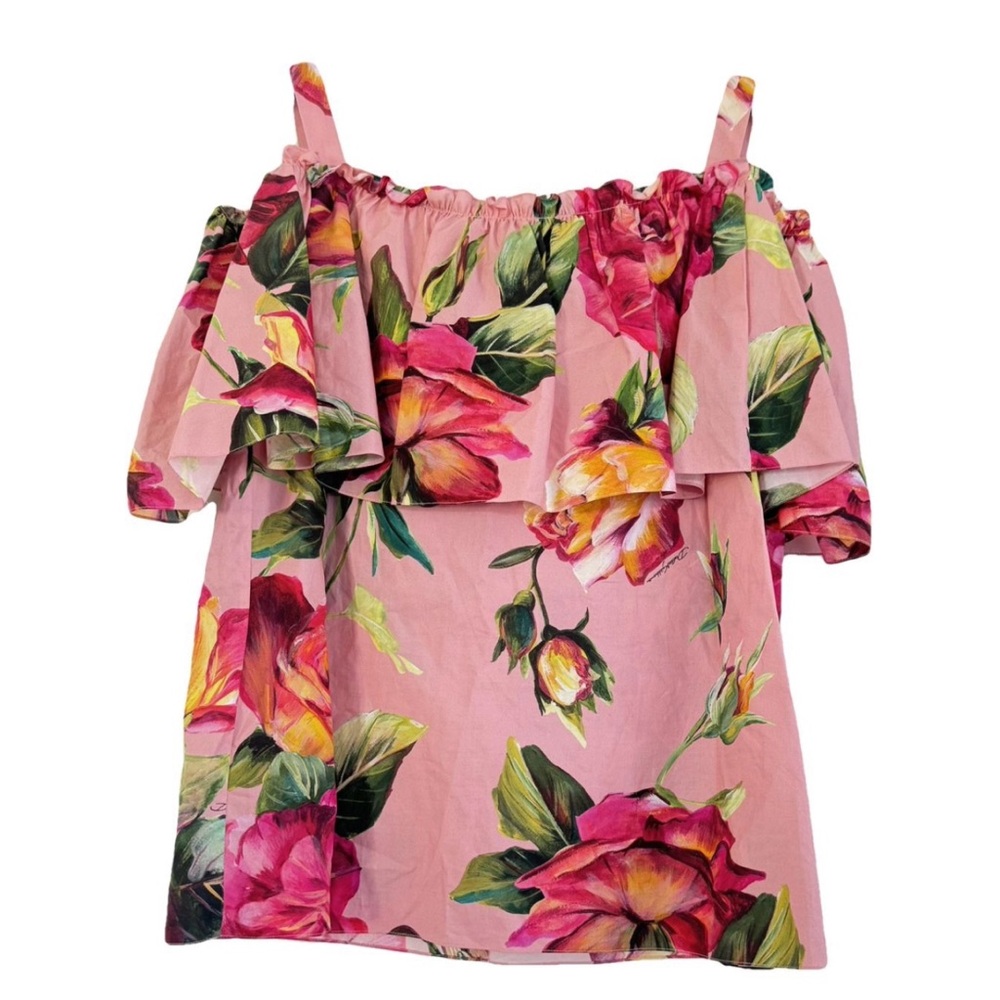 Dolce and Gabbana floral print ruffle top
Size IT 46
New tags attached